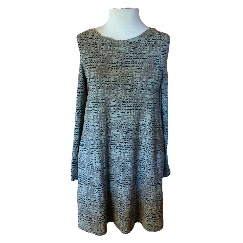 Pact Organic Cotton Dress Sz Small Swing Jersey Knit & Pockets Sustainable Soft